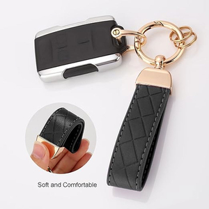Llaveros de Cuero para Autos de Lujo, Colores Personalizados, Nuevo Diseño, Precio Económico, Llaveros de Cuero Genuino de Alta Calidad al por Mayor - Product Image 2