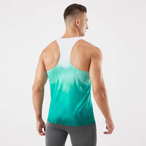 Débardeur sans manches pour homme en polyester de haute qualité, col rond, vêtements de sport décontractés, débardeur de fitness pour homme avec logo personnalisé - Product Image 3