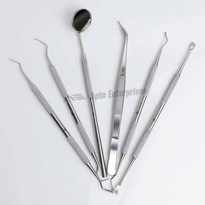 Dental Kit Tools 6-Piece High Quality Stainless Steel CE Certified Dental Hygiene Kit Tooth <b>Scraper</b> <b>Plaque</b> Surgical Instruments - Product Image 2