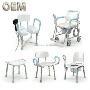 OEM/ODM Taiwan Modern Aluminum Alloy Lightweight Bath <b>Bench</b> Durable Portable Shower Chair Bathroom Safety Equipment - Product Image 1
