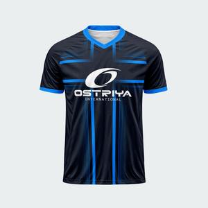 Camiseta de Fútbol Ligera y Moderna con Cuello en V para Adultos, Ropa Deportiva Personalizada con Impresión de Nombre en Color Sólido, Alta Calidad - Product Image 2