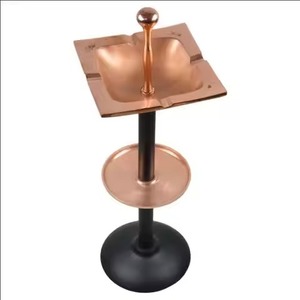 Newest Stinky Smoking <b>Tray</b> Design With Square Shaped Four Sides Holder Copper and Black Colored Finishing Design Floor - Product Image 1