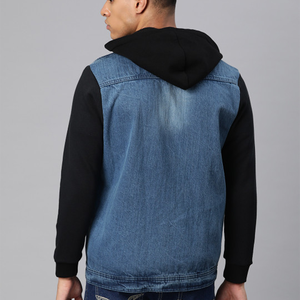 OEM <b>Mens</b> Denim Jean <b>Jacket</b> Casual Outwear Fall <b>Jacket</b> Denim Button up Coat Oversize Denim <b>Jacket</b> for <b>Men</b> acidwash fashion casual - Product Image 3