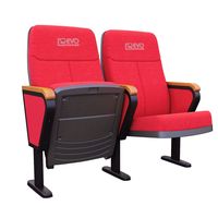 Chaises d'église OEM EVO W580 * D550 * H1055mm sièges de cinéma maison bleu chaises de fauteuil d'auditorium bon marché pour l'église rembourrée