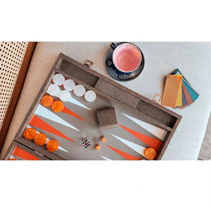 Juego de Backgammon de Lujo en Terciopelo Verde, Tablero de Cuero Premium, Juego de Mesa Clásico de Madera, Juego Educativo de Inteligencia para Adultos - Product Image 3