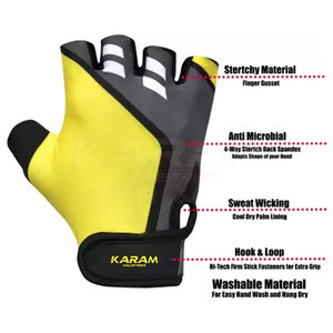 Hot Sale Cheap Price Leather Half Finger Breathable Gym <b>Gloves</b> Sports Training Exercise Wholesale Premium Quality for Online - Product Image 3