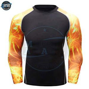 Hot Selling <b>Compression</b> <b>Shirts</b> For Adults Custom Spandex Polyester Breathable Plain White Gym Wear <b>Compression</b> T-<b>Shirt</b> on Sale - Product Image 5