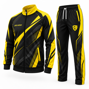 Sweat-shirt de sport personnalisé avec logo pour hommes, maillots de football, hauts de jogging, vestes, survêtement d'entraînement de football avec pantalon - Product Image 2