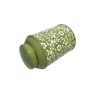 Boîte à thé hermétique vintage à motif floral vert 86x137mm, boîte en métal de qualité alimentaire pour le stockage des grains de café - Product Image 5