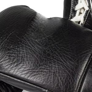 Guantes de Boxeo Profesionales Hechos a Medida, Cuero Genuino, Cierre de Gancho y Bucle, Diseño de Logotipo Personalizado para Entrenamiento de Kick Boxing - Product Image 5