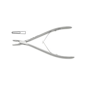 Cisaille à os manuelle réutilisable en acier inoxydable 19 cm 3 mm, instrument chirurgical de haute précision pour la chirurgie neurochirurgicale et de la colonne vertébrale, orthopédie - Product Image 1