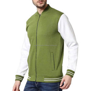 100% <b>Wool</b> Rose Embroidery Varsity Bomber Jacket Stand Collar with Customizable Letter Jacket - Product Image 4