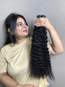 100% brut vierge indien crépus bouclés Remy Extensions de cheveux vague lâche non traité cuticule aligné en gros usine cheveux humains - Product Image 2