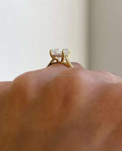 Diamante Cultivado en Laboratorio Marquise de Alta Calidad, Oro Amarillo/Rosa/Blanco de 14/18 Quilates, Certificado IGI, Diseño Elegante para la Vida Diaria, Bodas y Fiestas - Product Image 2