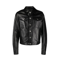 OEM Meistverkaufte Maßgefertigte Unisex Lammfell-Lederjacke Hohe Qualität Niedrige Mindestbestellmenge Übergrößen Premium-Qualität Formelle Beschichtete Jacke