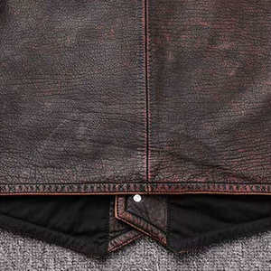 Chaleco de Motociclismo de Cuero para Hombre, Chaqueta sin Mangas Protectora para Motociclistas, Impermeable, Resistente al Viento, con Logotipo Personalizado, Venta al Por Mayor - Product Image 2