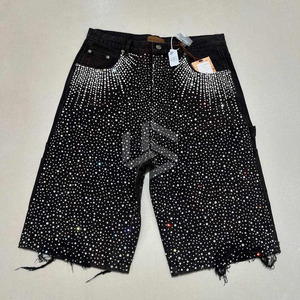 Best Selling High Quality Eco-Friendly Denim Stone Wash Shorts Custom Made Casual Wear 100% Cotton Denim for Adult Use - Product Image 1