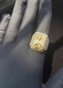 แหวนทองคำแท้ประดับเพชร CZ ระยิบระยับรูปนักบุญจูด ผลิตจากโรงงานโดยตรง เหมาะสำหรับสวมใส่ทุกวัน มีราคาส่งออก - Product Image 2
