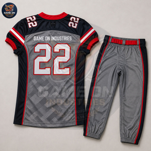 Conjunto de Uniforme de Fútbol Americano Sublimado Personalizado con Pantalones Acolchados, OEM ODM, Ropa Deportiva Transpirable de Poliéster para Equipos - Product Image 3