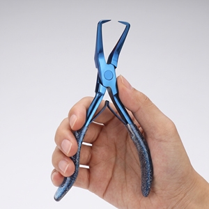 Pince professionnelle pour retirer les extensions de cheveux, en acier inoxydable, outil de retrait des micro-anneaux - Product Image 1