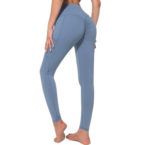 Leggings Deportivos de Cintura Alta con Estampado para Mujer, para Fitness, Running, Yoga, Sin Costuras, Elásticos en Cuatro Direcciones, Spandex/Nailon, Pantalones Largos con Efecto Push-Up - Product Image 1