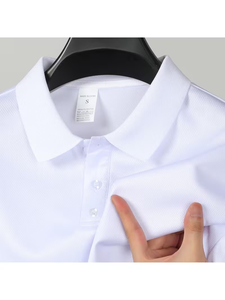 เสื้อโปโลผู้หญิงสำหรับฤดูใบไม้ร่วง แขนสั้น ระบายอากาศได้ดี ซับเหงื่อ กันน้ำ กันกรด ป้องกันไฟฟ้าสถิตย์ ป้องกันแบคทีเรีย เหมาะสำหรับใส่ทำงาน - Product Image 4