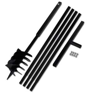 Mango de taladro de tierra de acero con tubo de extensión de 7,09 \ "Herramienta manual de jardín de 16 '4 \" - Product Image 1