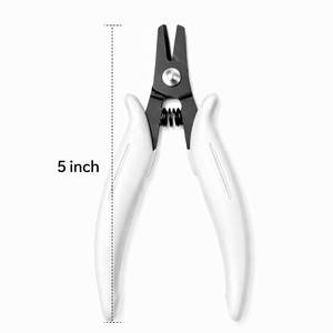 Pince professionnelle pour couper et retirer les extensions de cheveux avec poignée blanche pour usage en salon, prix d'usine OEM - Product Image 3