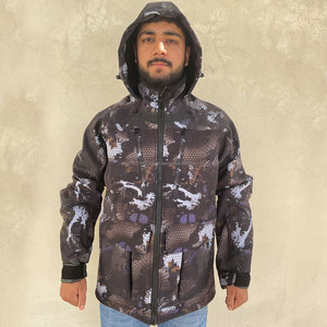 Chaqueta Táctica Impermeable Unisex de Softshell con Capucha, Microforro Polar Transpirable, con Cierre, Térmica para Invierno, para Caza - Product Image 2