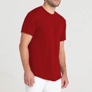 เสื้อยืดสีพื้นใหม่สำหรับผู้ชาย คุณภาพสูง ทรงพอดีตัว รับผลิตตามสั่งทุกสีตามความต้องการ - Product Image 6