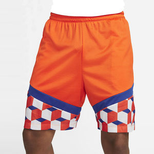 กางเกงบาสเก็ตบอลทรงเรโทรแบบสั่งทำพิเศษสำหรับผู้ชาย ปักลาย Tackle Twill สไตล์วินเทจ ผ้าตาข่าย สำหรับทุกเพศ - Product Image 2