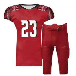 ชุดเสื้อและกางเกงฟุตบอลอเมริกันแบบสั่งทำพิเศษ ลายทีม Maluza ดีไซน์แบบ Sublimation เนื้อผ้าตาข่ายหนาน้ำหนักมาก ระบายอากาศได้ดี บริการ OEM - Product Image 1