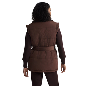 Gilet matelassé léger pour femme, sans manches, avec fermeture éclair sur le devant, respirant, écologique, vêtement d'extérieur décontracté pour l'automne et l'hiver - Product Image 4