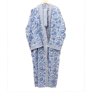 Bata Kimono Estampada Digitalmente, 100% Algodón, Alta Calidad, Ecológica, Estilo Bohemio, Ropa de Dormir, Cuello en V, Cierre con Cinturón, Largo Completo - Product Image 4