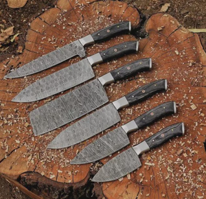 LEGACY BLADES Juego de Cuchillos de Cocina Profesionales de 5 Piezas, Acero de Damasco de 67 Capas, Ambidiestros, Cuchillos de Chef Afilados como una Navaja, Sostenibles - Product Image 4