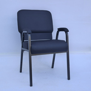 Silla de auditorio de metal con brazos para iglesia, santuario, capilla, salón, comedor y escuela, sillas de asiento de santuario apilables - Product Image 6