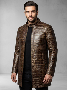 Chaqueta Bomber de Cuero Vacuno y Lona para Hombre, Diseño Moderno, Personalizable, Impermeable y Cortavientos - Product Image 5