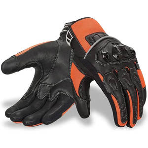 Guantes de Motocicleta para Hombre de Cuero de Primera Calidad, Alta Resistencia a la Abrasión, Puntas de los Dedos con Pantalla Táctil, Transpirables, para Exteriores, Dedos Completos - Product Image 1