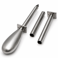 Trocares vétérinaires en acier inoxydable robustes, instrument chirurgical professionnel pour animaux, canule de ponction durable, outil médical