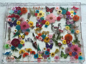 Plateau de service en résine époxy fait à la main, design moderne d'amour artificiel pour la décoration de la maison, cadeaux de mariage, vente en gros en provenance d'Inde - Product Image 5