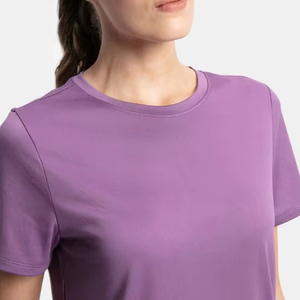 T-shirt à poches pour femmes, coton doux, décontracté, manches courtes, usage quotidien, impression personnalisée, vêtements OEM ODM, vente en gros - Product Image 6