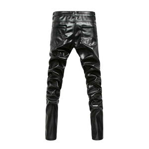 Pantalons en cuir pour hommes, style tendance, respirants, en vente, pantalons en cuir pour hommes de qualité supérieure à bas prix - Product Image 2