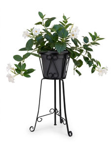 Support de plantes en métal classique, support décoratif pour pot de fleurs en fer, style vintage, présentoir pour plantes d'intérieur et d'extérieur - Product Image 1