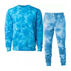 New Trendy Product New Design 100% Cotton Screen Printing Acid Wash Tracksuit For Men Best Selling Windbreaker With OEM Service - Product Image 5