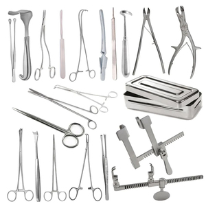 ชุดเครื่องมือผ่าตัดอกแบบ Thoracotomy ของ SureMed Instruments ชุด 24 ชิ้น ชุดเครื่องมือผ่าตัดอกแบบ Thoracotomy ทำจากไทเทเนียม แบบใช้มือ - Product Image 1