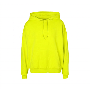 Men's <b>Black</b> Hooded <b>Sweatshirt</b> Loose Fit Solid Color Cotton Fleece Casual Pullover with Front Pocket Eco-Friendly Winter Wear - Product Image 3