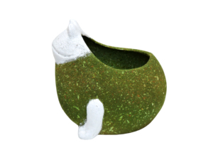 Maceta Decorativa con Forma de Rana Clásica, de Hierro Texturizado Verde y Blanco, Bañada en Oro, para Escritorio/Mesa, Macetas y Decoración de Jardín - Product Image 4