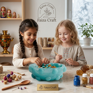 Tazón para Ensalada de Resina de Melamina Ligero, Ecológico y Pulido, Hecho a Mano, Tradicional y Personalizado de FAIZA CRAFT, con Diseño de Espiral de Colores - Product Image 1
