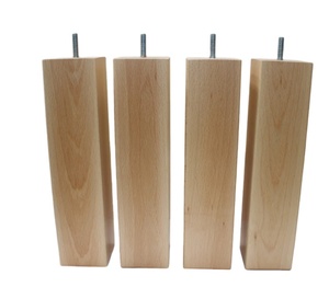 Heavy Duty Wooden Square Furniture Legs Solid Wood <b>Sofa</b> <b>Bed</b> Cabinet Table OEM Supplier Solid Wood Square Furniture - Product Image 2
