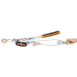 Estrattore a Cricchetto per Carichi Pesanti da 5 Tonnellate (11.023 libbre) con Verricello, Cavo in Acciaio da 3,5 m e 3 Ganci - Product Image 5